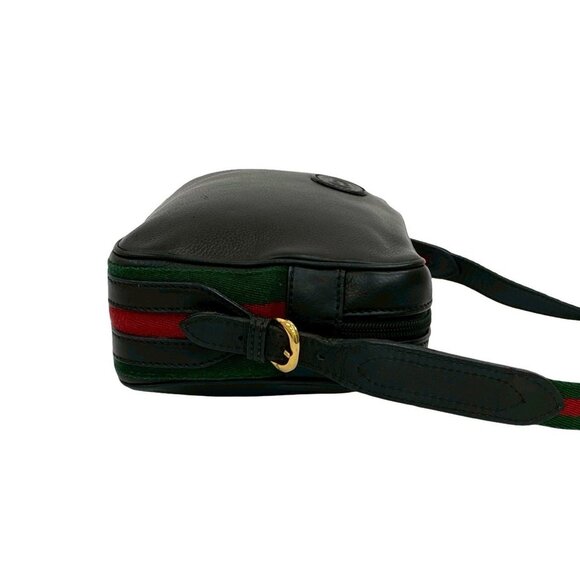 GUCCI Black Leather Shoulder Bag - Picture 6 of 10